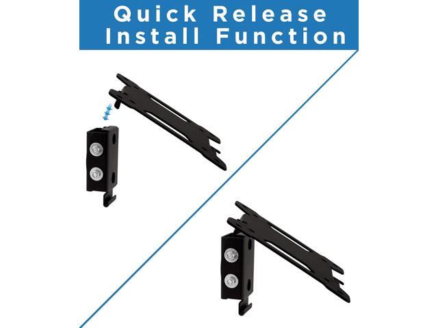 Mount-It! Tilting TV Wall Mount Bracket for Small TV and Computer Monitors, Low-Profile Design with Quick Release Function, Fits 24, 27, 30 and 32...