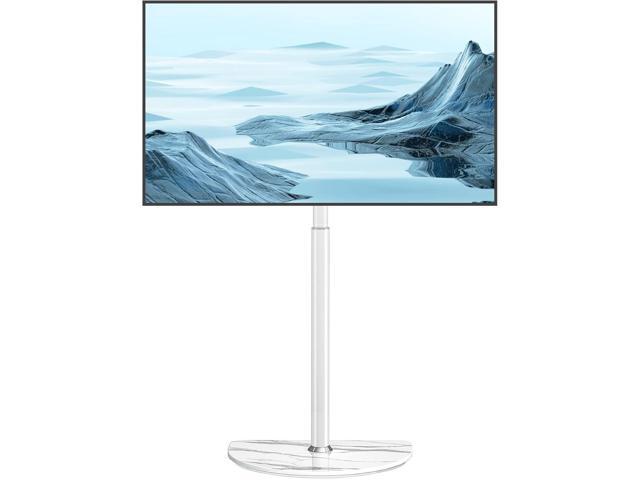 Universal Corner TV Floor Stand with Swivel Mount for 32-65 inch LED LCD Plasma Flat Panel or Curved Screen TVs, Mid Century Modern TV Stand with...