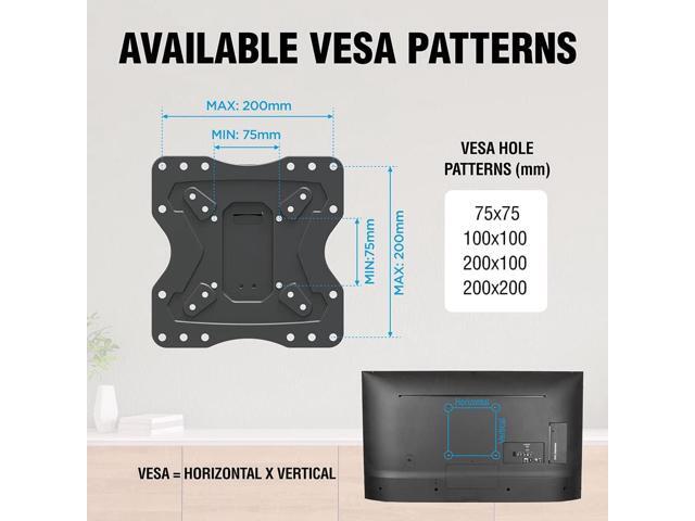 ELG Full Motion TV Wall Mount for TVs 15'' to 58'', Holds up to 66.1lbs, Articulating Arms Swivels Tilt Extension, Max VESA 200x200mm, FULL20,...