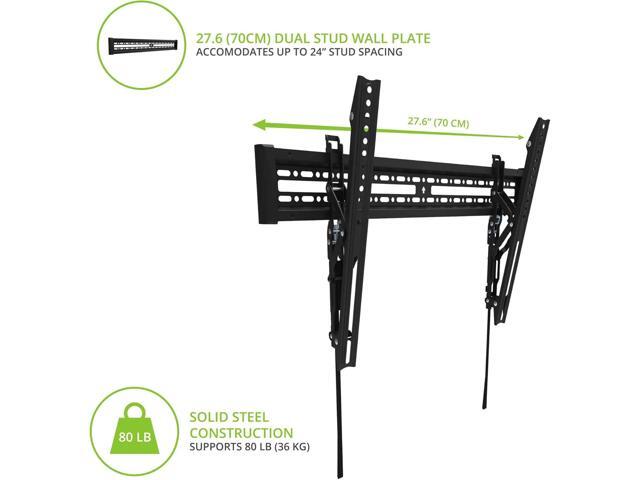 Kanto KT3260 Tilting TV Wall Mount Fits 32 to 60 Monitors Fits VESA Sizes 100 x 100 to 600 x 400 Tilt Mechanism Quick Release Tabs Solid...