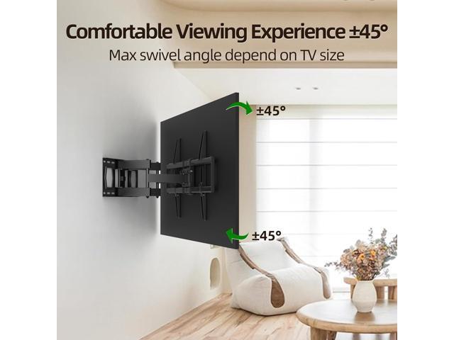 Full Motion Mount, USX MOUNT Wall Mount for Most 42-86 inch TVs, Holds up to 120lbs, Max VESA 600x400mm, Swivel TV Bracket with Dual Articulating...