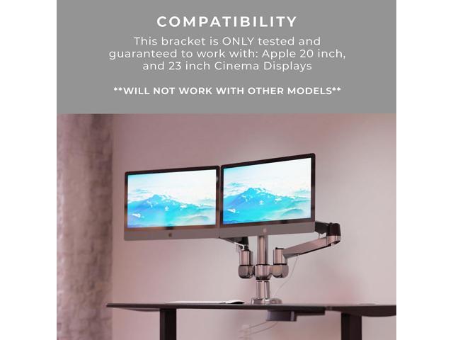 HumanCentric VESA Mount Adapter Compatible with Apple Cinema Displays 20 inch and 23 inch Replaces Apple M9649G/A