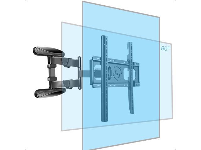 TV Wall Mount Vertical Supports 40-80' Full Motion Rotate Tilt Bracket, Swivel Corner Articulating Stand, max VESA 600×500mm up to 110lbs DY4080