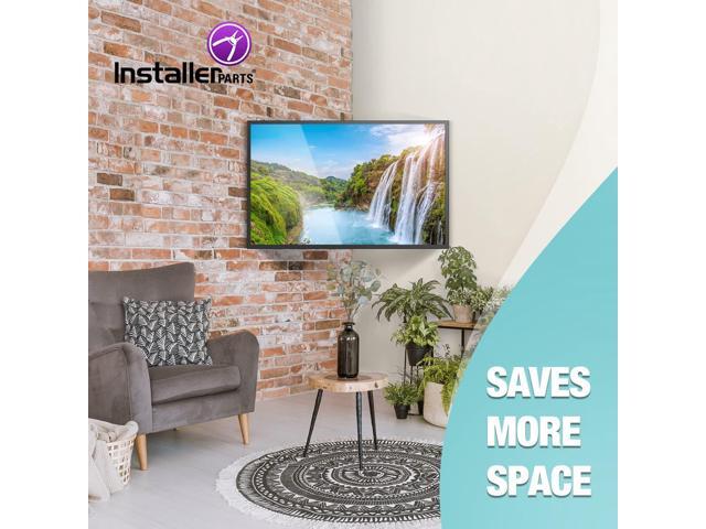 InstallerParts 32'-70' TV Corner Mount Swivel/Tilt 20' Dual Extension Arm Heavy Duty LCD LED TV Monitor Flat Panel Screen, 6ft HDMI Cable