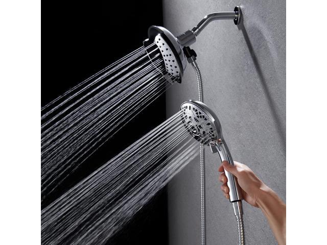 Shower Head with Handheld High Pressure: INAVAMZ Hand Held Shower Head & Rain Shower Head 2-IN-1 Shower Head with 59' Rotatable Stainless Steel...