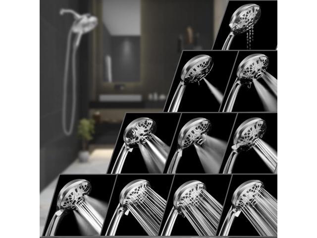 Shower Head with Handheld High Pressure: INAVAMZ Hand Held Shower Head & Rain Shower Head 2-IN-1 Shower Head with 59' Rotatable Stainless Steel...