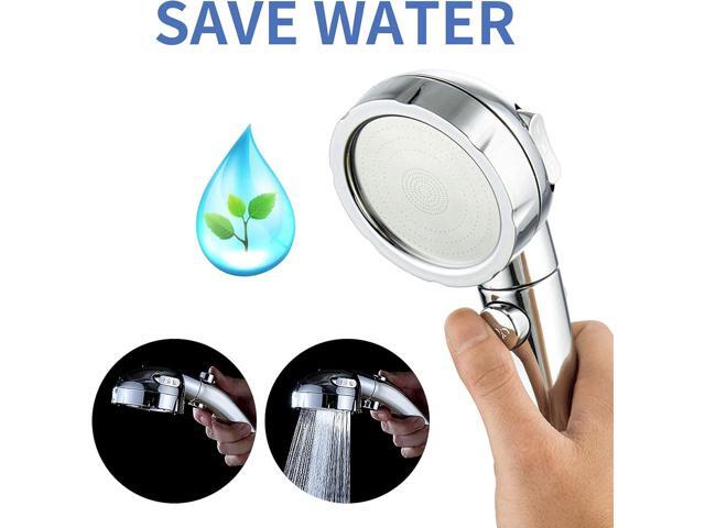 SINGSUO High Pressure Handheld Shower Head with On Off Switch, Detachable Shower Head, 3 Spray Modes Shower Massager Handheld with Hose and...