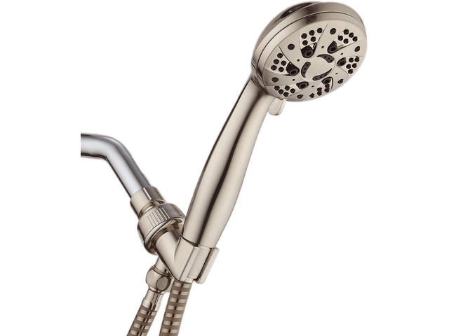 AquaDance High Pressure 6-Setting Hand Held Shower Head with Extra-Long 6 Foot Hose & Bracket Anti-Clog Nozzles - USA Standard Certified - Top...