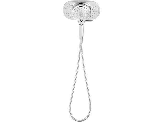 American Standard 9038254.002 Spectra Plus Duo 4-Function 2-in-1 Handheld and Fixed Shower Head 1.8 GPM, Polished Chrome