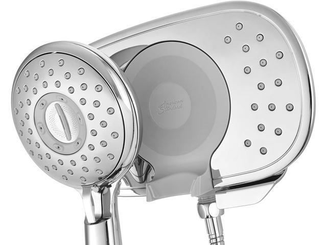 American Standard 9038254.002 Spectra Plus Duo 4-Function 2-in-1 Handheld and Fixed Shower Head 1.8 GPM, Polished Chrome