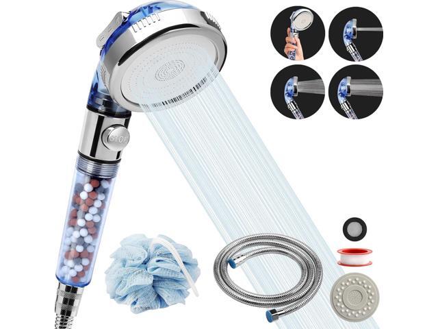 High Pressure Shower Head with Hose, REHAVE Water Saving RV Handheld Shower Head, Shower Sprayer, 3 Mode, Handheld Spray Showerheads for Dry Skin...
