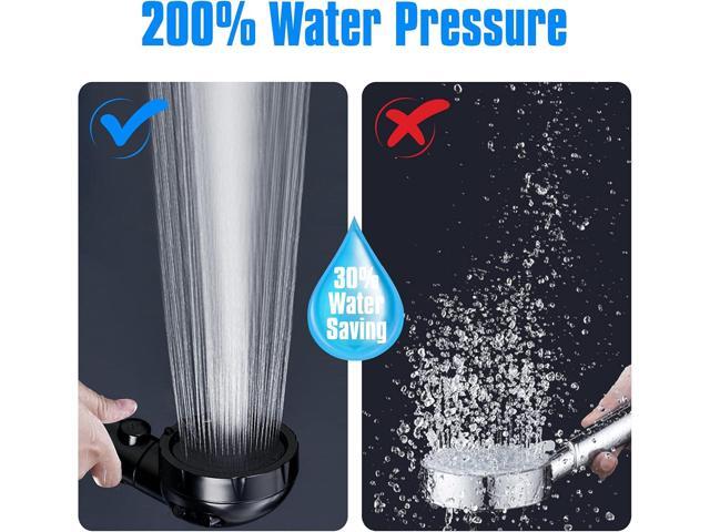 JONKEAN High Pressure Shower Head with 3 Spray Settings, Water Saving Handheld RV Shower Head with Hose and On Off Switch, Detachable Shower Heads...