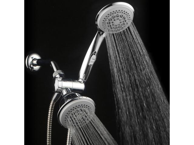 Hotel Spa PowerSpa Top American Brand High Pressure 3-way Luxury Overhead/Handheld Shower Head Combo with 63 Flow Settings, Water Saving Hand Pause...