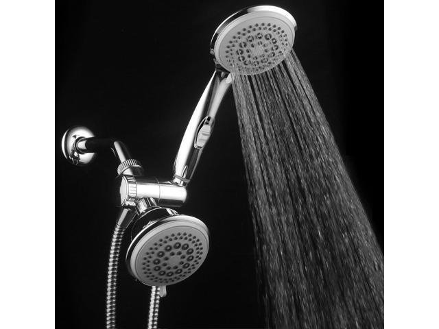 Hotel Spa PowerSpa Top American Brand High Pressure 3-way Luxury Overhead/Handheld Shower Head Combo with 63 Flow Settings, Water Saving Hand Pause...