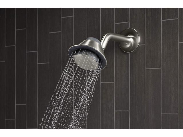 Kohler Moxie Showerhead and Waterproof Bluetooth Wireless Speaker, 1.75 gpm - Brushed Nickel