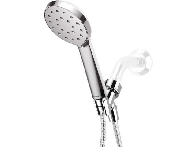 Kiri High-Pressure Handheld Shower Head with Hose, Detachable Shower Head with Adjustable Arm Mount & Satinjet Patented Spray Technology, Polished...