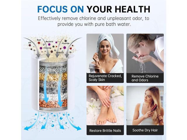 G-Promise Luxury Filtered Handheld Shower Head, 6 Spray Settings Shower Set with Effective Filter of 2 Cartridges, Adjustable Metal Bracket, Extra...