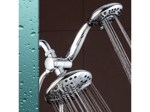 High Pressure 6-inch / 6-Setting Premium Rain Shower Head by AquaDance for the Ultimate Shower Spa Experience! Officially Independently Tested to...