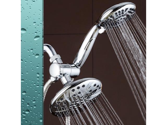 High Pressure 6-inch / 6-Setting Premium Rain Shower Head by AquaDance for the Ultimate Shower Spa Experience! Officially Independently Tested to...