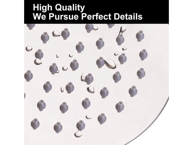 NearMoon Rain Shower Head with 11'' Adjustable Arm, High Pressure Stainless Steel Rainfall Shower, Ultra-Thin Design - Pressure Boosting (10 Inch,...