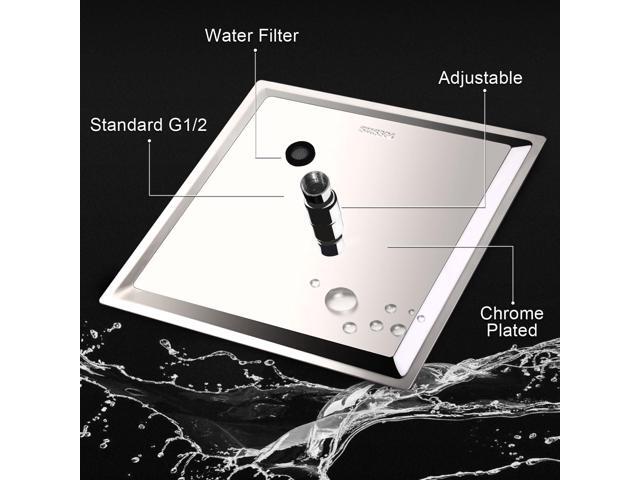PinWin 12 Inch High Pressure Showerhead with 11 Inch Arm