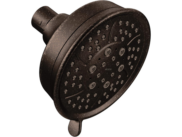 Moen 3638ORB Showering Acc-Core Four Function 4.38-Inch Diameter Wallmount Showerhead, 1 count, Oil Rubbed Bronze