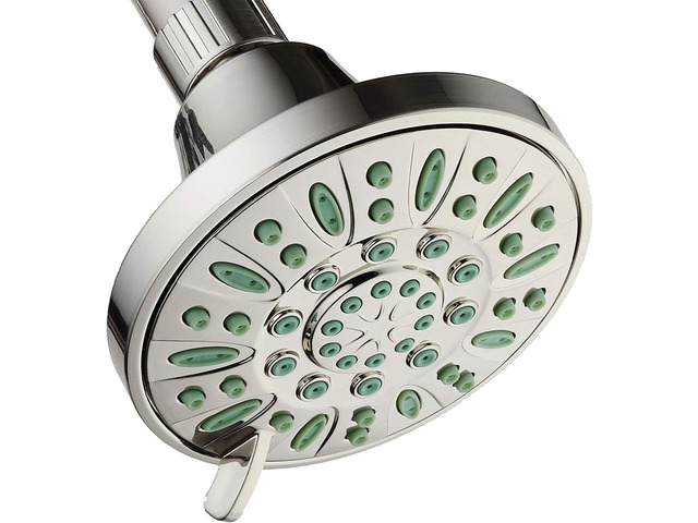 AquaDance Antimicrobial/Anti-Clog High-Pressure 6-setting Shower Head, Microban Nozzle Protection from Growth of Mold, Mildew & Bacteria for...