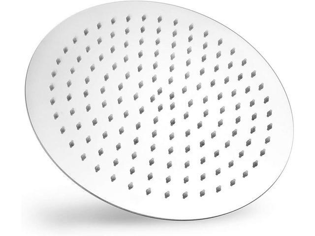 NearMoon Round Rain Shower Head With Extension Arm, Large Stainless Steel Rainfall Shower-Waterfall Full Body Coverage (12 Inch, Chrome)