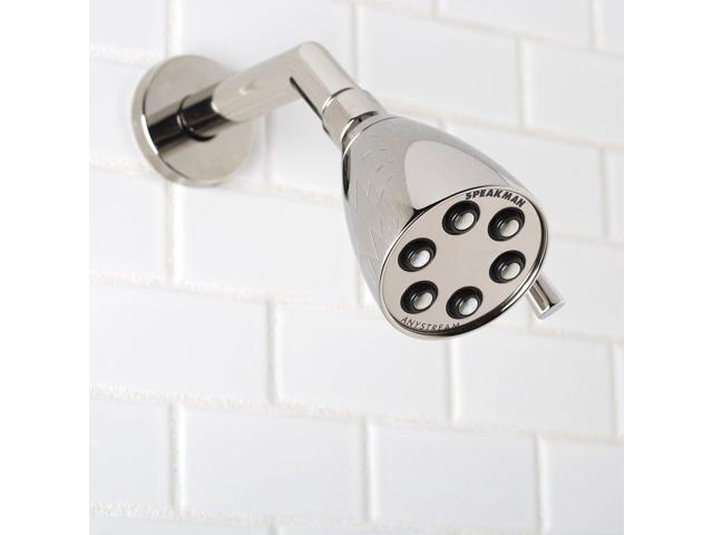 Speakman S-2252-PN Signature Brass Icon Anystream High Pressure Adjustable Shower Head, Polished Nickel