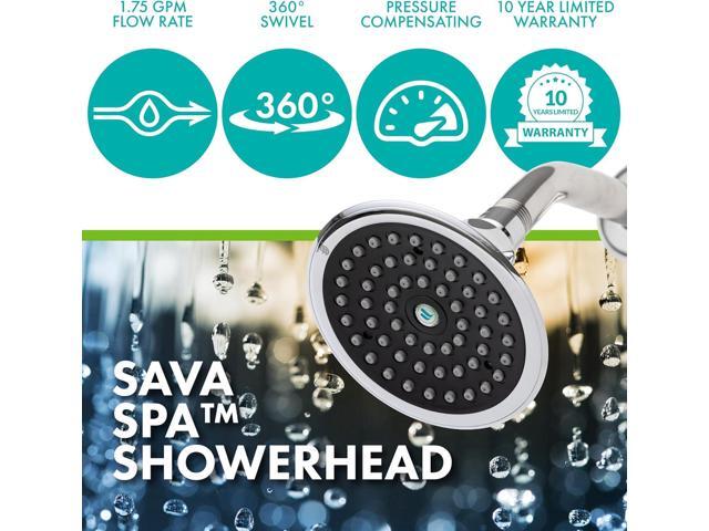 1.5 GPM Sava Fixed-Mount Showerhead Finish: Chrome