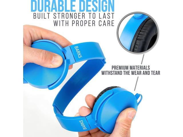 Barks Classroom Headphones (10 Pack, Mixed Colors) - On-Ear Premium Student Bulk Headphones: Perfect for Kids K-12, Schools & Class Sets (Colorful,...