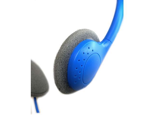 SmithOutlet 50 Pack Classroom Headphones in Bulk Model SG-ID19-50 Wired 3.5 MM Jack Connectivity Color Blue Ideal for Schools, Classrooms,...