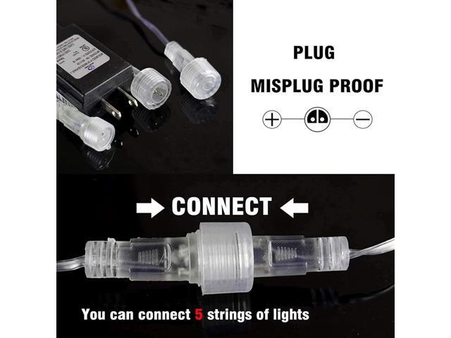Dazzle Bright 864 LED Christmas Light, Meteor Shower Rain Lights 11.8 Inch 24 Tubes, Waterproof Plug in Falling Rain Lights Decorations for Xmas...
