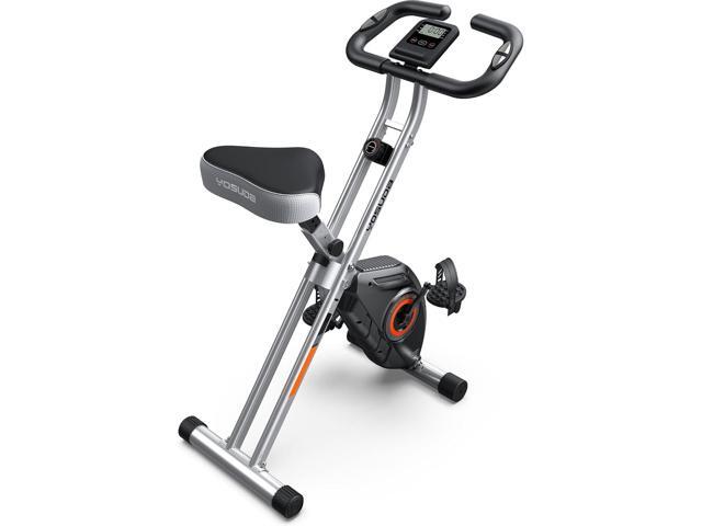 YOSUDA Folding Exercise Bike - Foldable Stationary Bike for Home Gym Workout