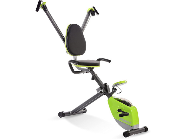 Stamina Wonder Exercise Bike with Upper Body Workout - Foldable Exercise Bike with Smart Workout App - Recumbent Bike for Home Workout - Up to 250...