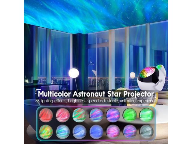 Rossetta Astronaut Projector, Space Projector Galaxy Projector for Bedroom, Star Projector Night Light with Timer and Remote, Kids Adults Room...