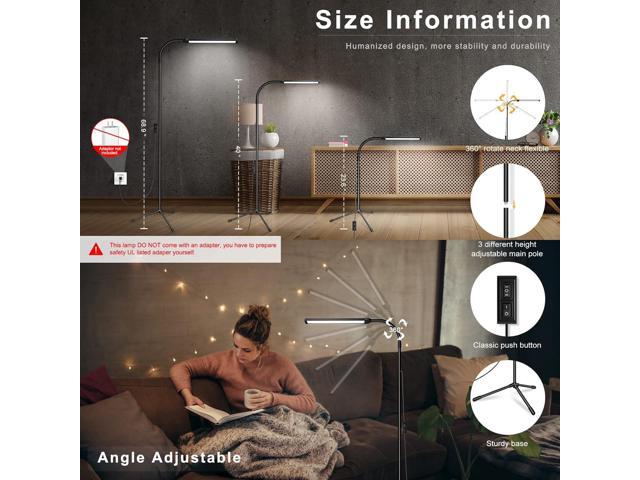 Led Floor Lamp for eyelash extensions Standing light Floor Lamps for Office Standing Lamp Brightness eyelash lamp tattoo Light Eye Caring Reading...