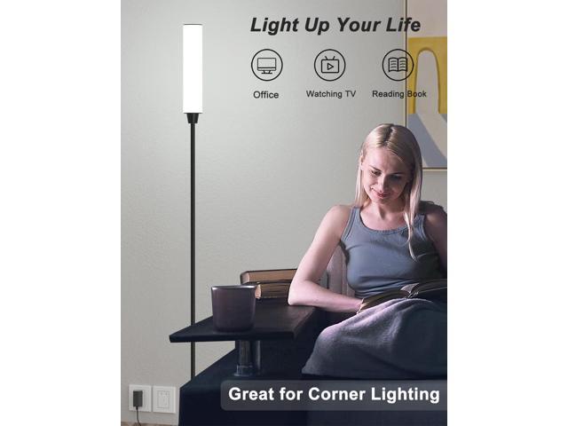 Floor Lamps for Living Room, Upgrade Moder Floor Lamp with Remote Control, Full Range Dimming Minimalist Standing Lamp Perfect for Living Room,...