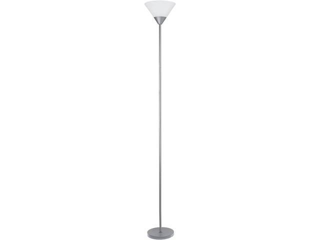 Photos - Chandelier / Lamp Simple Designs LF1011-SLV 1 Light Torchiere Stick Floor Lamp, Silver iwork