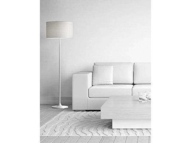 Adesso 6237-02 Oslo Floor Lamp Corrosion Resistant, Scratch Proof, White Matte Finish Lighting Equipment with Metal Body. Tools & Home...