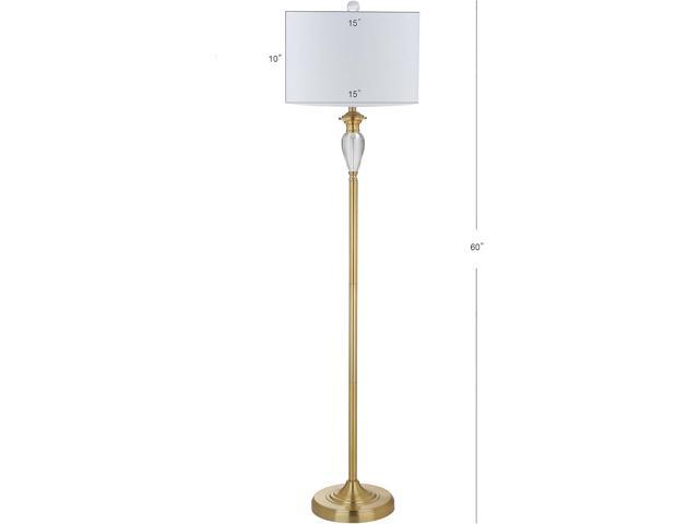 JONATHAN Y JYL2030A Evelyn 60' Crystal/Metal LED Floor Lamp Contemporary,Transitional,Traditional for Bedrooms, Living Room, Office, Reading,...