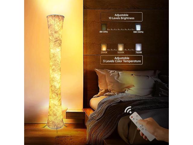 Floor Lamp, RGB Color Changing Led Smart Lamp, Music Sync, APP Remote Control, 62'' Standing Lamp for Living Room Bedroom Game Room