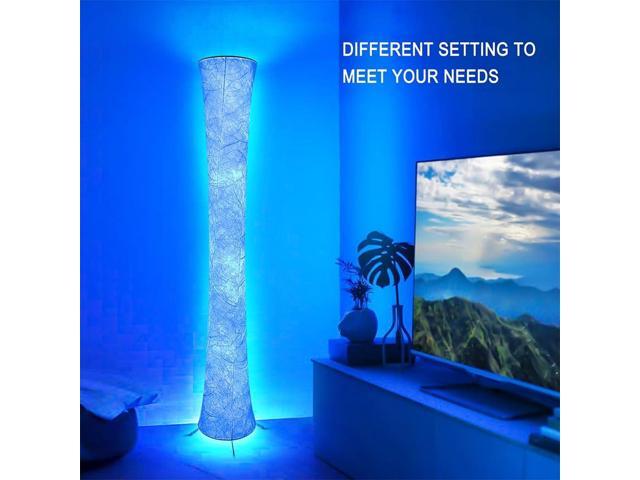 Floor Lamp, RGB Color Changing Led Smart Lamp, Music Sync, APP Remote Control, 62'' Standing Lamp for Living Room Bedroom Game Room