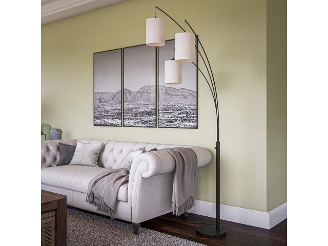 Kenroy Home 32849BL Leah Arc Floor Lamp, 60W, Black