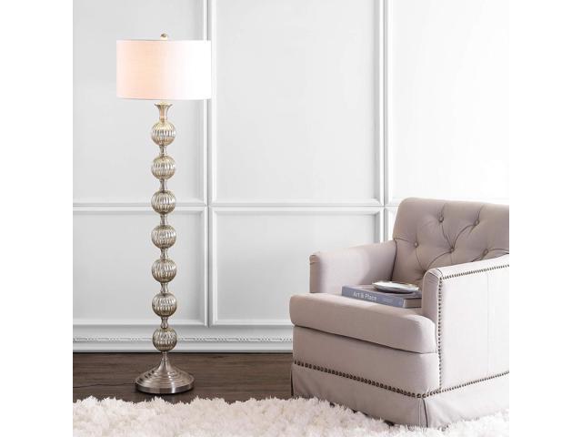 JONATHAN Y JYL1019A Oslo 60.5' Glass/Metal LED Floor Lamp, Contemporary, Modern, Traditional, Elegant, Office, Living Room, Family Room, Dining...