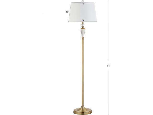 JONATHAN Y JYL2029A Harper 61' Crystal/Metal LED Floor Lamp Contemporary,Transitional,Traditional for Bedrooms, Living Room, Office, Reading,...