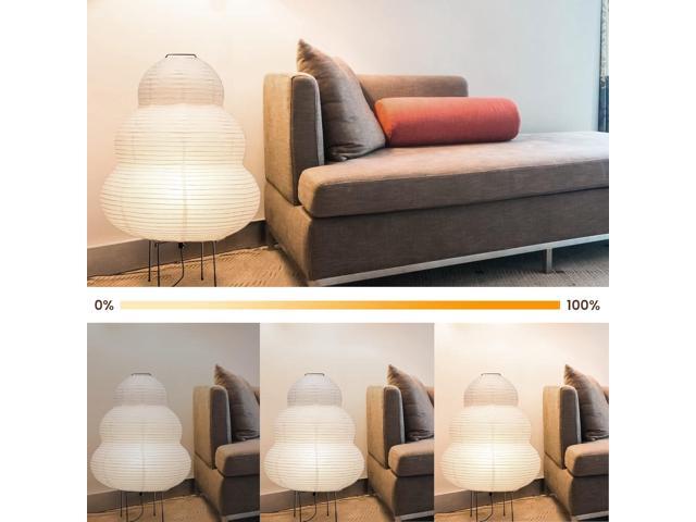Akari Japanese Paper Floor Lamp - Noguchi Paper Lantern Floor Lamp - Cozy Mid Century Floor Lamp (Floor Lamp)