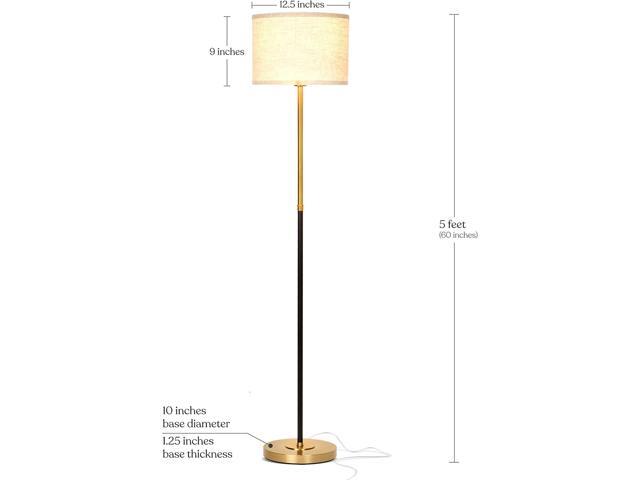 Brightech Emery LED Floor Lamp, Mid-Century Standing Lamp for Bedroom Reading, Modern Lamp for Living Rooms & Offices, Great Living Room Décor,...
