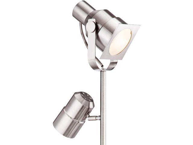 Possini Euro Design Nuovo Modern Task Floor Lamp Tree 3-Light 70' Tall Brushed Nickel Silver Adjustable Bullet Heads Bright Lighting for Living...