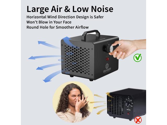 ONAMOR Ozone Generator 12000mg/h - Ozone Machine Ionizer & O3 Deodorizer for Home, Basement, Smoke, and Pet Room. (Eliminating Odors Area up to...